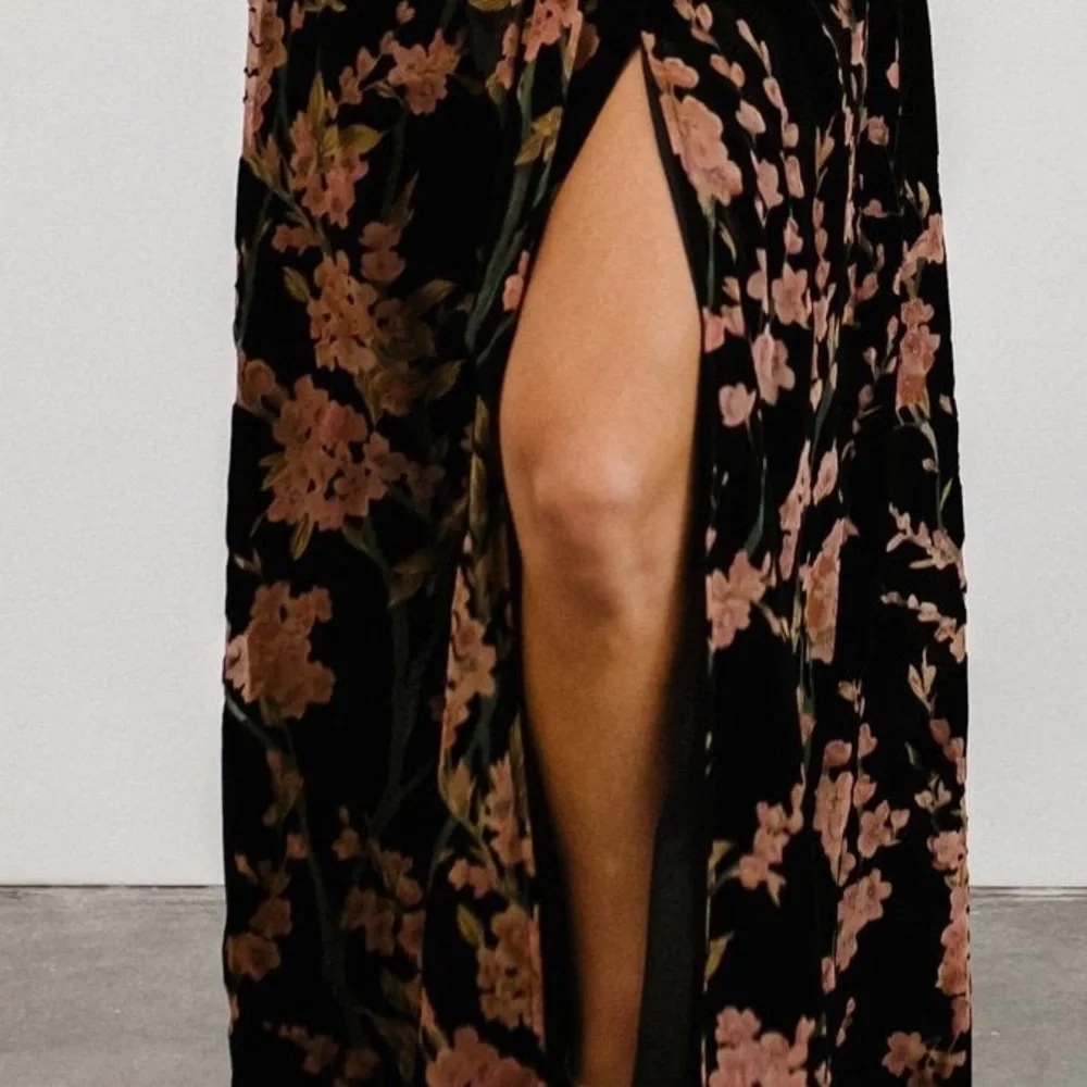 Baltic Born Black and Pink Floral Maxi Dress - Picture 3 of 3